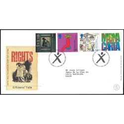 Gran Bretaña 2116/18 1999 SPD FDC Millennium Serie 7 Los ciudadanos Drenewidd Sobre primer día Gran Bretaña 2116/18 1999 SPD FDC Millennium Serie 7 Los ciudadanos Drenewidd Sobre primer día