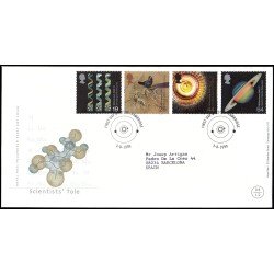 Gran Bretaña 2121/24 1999 SPD FDC Millennium Serie 8 Los científicos Cambridge Sobre primer día Gran Bretaña 2121/24 1999 SPD FDC Millennium Serie 8 Los científicos Cambridge Sobre primer día