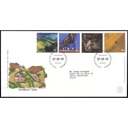 Gran Bretaña 2125/28 1999 SPD FDC Millennium Serie 9 Los agricultores Philatelic Bureau Sobre primer día Gran Bretaña 2125/28 1999 SPD FDC Millennium Serie 9 Los agricultores Philatelic Bureau Sobre primer día