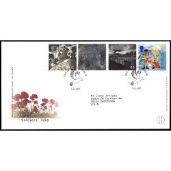 Gran Bretaña 2129/32 1999 SPD FDC Millennium Serie 10 Los soldados London Sobre primer día Gran Bretaña 2129/32 1999 SPD FDC Millennium Serie 10 Los soldados London Sobre primer día