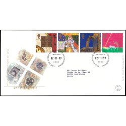 Gran Bretaña 2133/36 1999 SPD FDC Millennium Serie 11 Los cristianos Philatelic Bureau Sobre primer día Gran Bretaña 2133/36 1999 SPD FDC Millennium Serie 11 Los cristianos Philatelic Bureau Sobre primer día