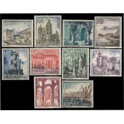 España Spain 1541/50 1964 Serie turísica Paisajes y Monumentos MNH