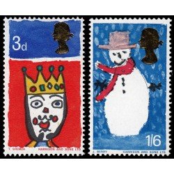 Gran Bretaña 461/62 1966 Navidad MNH Gran Bretaña 461/62 1966 Navidad MNH
