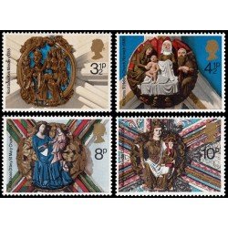 Gran Bretaña 742/45 1974 Navidad Bóvedas de iglesias MNH Gran Bretaña 742/45 1974 Navidad Bóvedas de iglesias MNH
