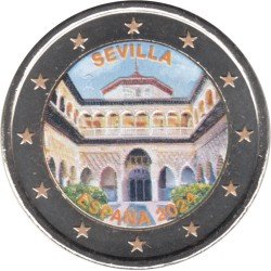 España 2024 2 € euros conmemorativos Color 2 Alcázar Sevilla España 2024 2 € euros conmemorativos Color 2 Alcázar Sevilla