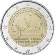 Bélgica 2024 2 € euros conmemorativos Lucha contra el cáncer