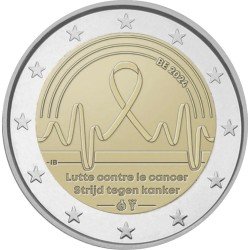 Bélgica 2024 2 € euros conmemorativos Lucha contra el cáncer Bélgica 2024 2 € euros conmemorativos Lucha contra el cáncer