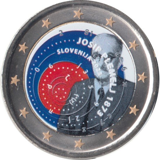 Eslovenia 2023 2 € euros conmemorativos Color Josip Plemelj Eslovenia 2023 2 € euros conmemorativos Color Josip Plemelj