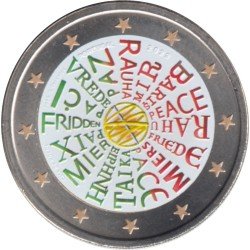 Portugal 2023 2 € euros conmemorativos Color Paz entre las Naciones Portugal 2023 2 € euros conmemorativos Color Paz entre las Naciones