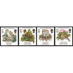 Gran Bretaña 1222/25 1986 Protección de la naturaleza MNH Gran Bretaña 1222/25 1986 Protección de la naturaleza MNH