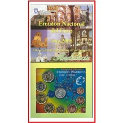 España Spain 2008 Cartera Oficical Euros € Serie Autonomías Andalucía+ medalla España Spain 2008 Cartera Oficical Euros € Serie Autonomías Andalucía+ medalla