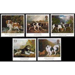 Gran Bretaña 1511/15 1991 Perros Cuadros del pintor George Stubbs MNH Gran Bretaña 1511/15 1991 Perros Cuadros del pintor George Stubbs MNH