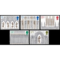 Gran Bretaña 1415/19 19889 Navidad 800 aniv. catedral de Ely MNH Gran Bretaña 1415/19 19889 Navidad 800 aniv. catedral de Ely MNH