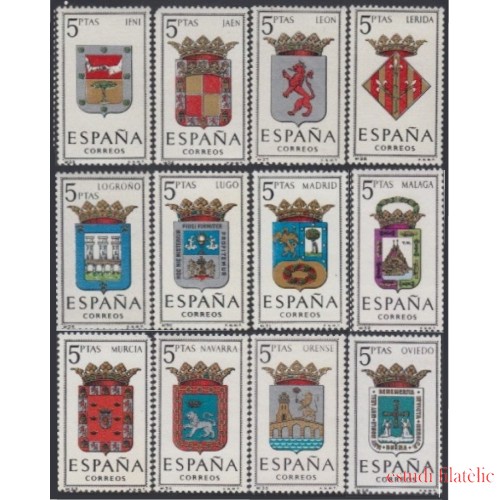 España Spain 1551/62 1964 Escudos de las Capitales de Provincias Españolas MNH