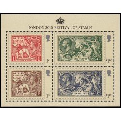 Gran Bretaña  HB 73 2010 Exposición filatélica internacional Londres MNH