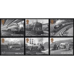 Gran Bretaña 3375/80 2010 50 aniv. de la última locomotora de vapor británica MNH Gran Bretaña 3375/80 2010 50 aniv. de la última locomotora de vapor británica MNH