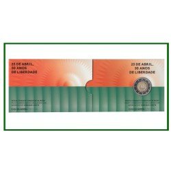 Portugal 2024 Cartera Of Coin Card Moneda Proof 2 € Av 25 Abril Portugal 2024 Cartera Of Coin Card Moneda Proof 2 € Av 25 Abril