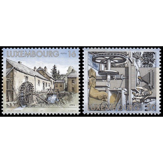 Luxemburgo 1379/80 1997 Molinos de agua MNH Luxemburgo 1379/80 1997 Molinos de agua MNH