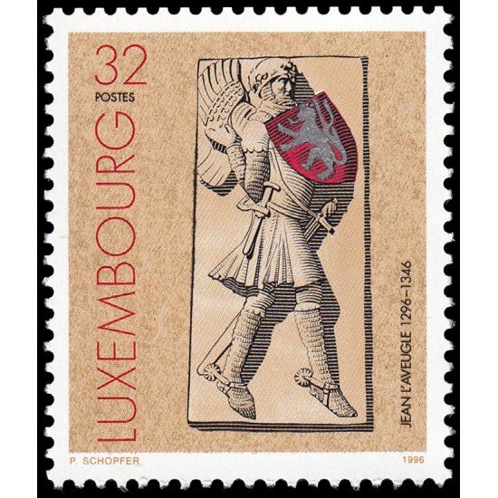 Luxemburgo 1359 1996 Escultura de Juan el Ciego MNH Luxemburgo 1359 1996 Escultura de Juan el Ciego MNH