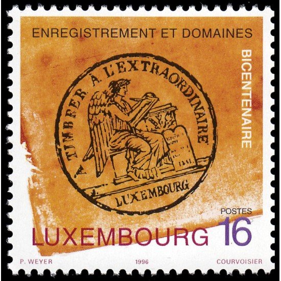 Luxemburgo 1353 1996 Bicentenario del Registro y Administración de Bienes MNH Luxemburgo 1353 1996 Bicentenario del Registro y Administración de Bienes MNH