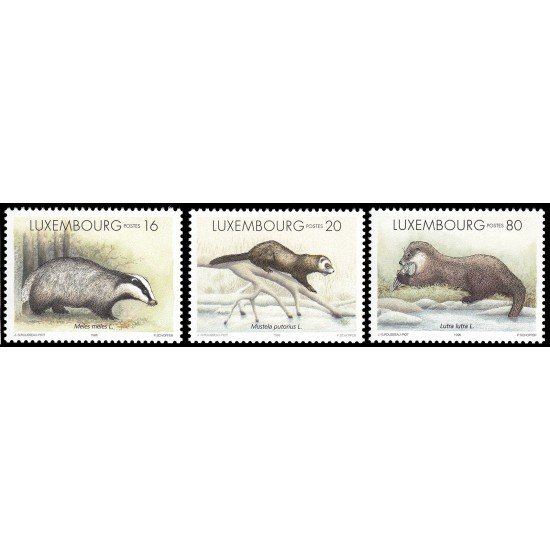 Luxemburgo 1350/52 1996 Fauna en peligro de extinción MNH Luxemburgo 1350/52 1996 Fauna en peligro de extinción MNH