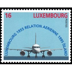 Luxemburgo 1324 1995 40 aniv. del enlace aéreo Luxemburgo-Islandia MNH Luxemburgo 1324 1995 40 aniv. del enlace aéreo Luxemburgo-Islandia MNH
