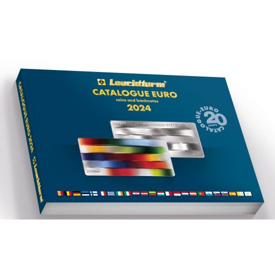 Leuchtturm 370197 Catálogo del Euro Monedas y billetes 2024, inglés Leuchtturm 370197 Catálogo del Euro Monedas y billetes 2024, inglés