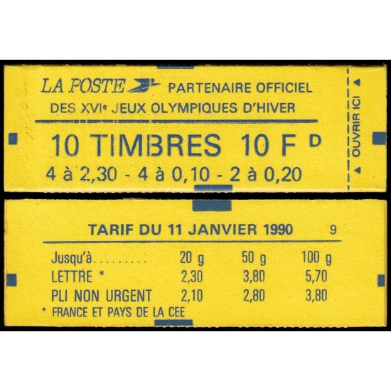 France Francia Carnet 1502-C Tipo Marianne de Briat 4 sellos nº 2614 + 1 nº 2618 y 4 nº 2617 + 1 nº 2618 MNH France Francia Carnet 1502-C Tipo Marianne de Briat 4 sellos nº 2614 + 1 nº 2618 y 4 nº 2617 + 1 nº 2618 MNH
