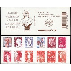 France Francia Carnet 1518-C Diferentes Marianne 12 sellos nº 4287/98 Autoadhesivos France Francia Carnet 1518-C Diferentes Marianne 12 sellos nº 4287/98 Autoadhesivos