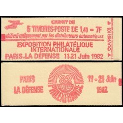 France Francia Carnets 2102-C2 Tipo Sabine 5 sellos nº 2102 rojo MNH France Francia Carnets 2102-C2 Tipo Sabine 5 sellos nº 2102 rojo MNH