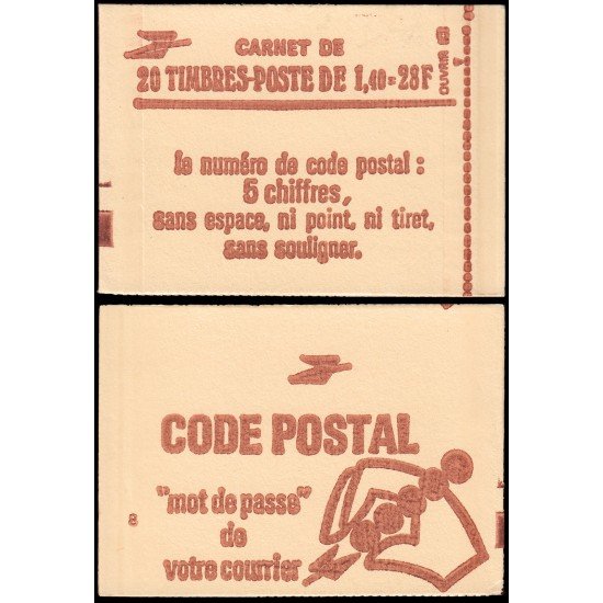 France Francia Carnets 2102-C7 Tipo Sabine 20 sellos nº 2102 rojo MNH France Francia Carnets 2102-C7 Tipo Sabine 20 sellos nº 2102 rojo MNH