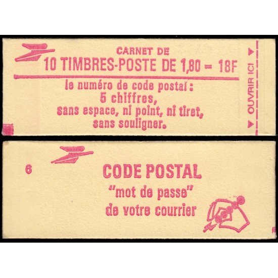 France Francia Carnets 2220-C5 Libertad de Delacroix rojo 10 sellos MNH France Francia Carnets 2220-C5 Libertad de Delacroix rojo 10 sellos MNH