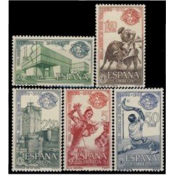 España Spain 1590/94 1964 Feria Mundial Nueva York MNH