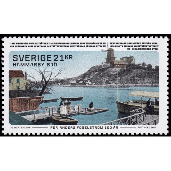 Suecia Sweden 3145 2017 Centenario del nacimiento de Per Anders Fogelström, escritor MNH Suecia Sweden 3145 2017 Centenario del nacimiento de Per Anders Fogelström, escritor MNH
