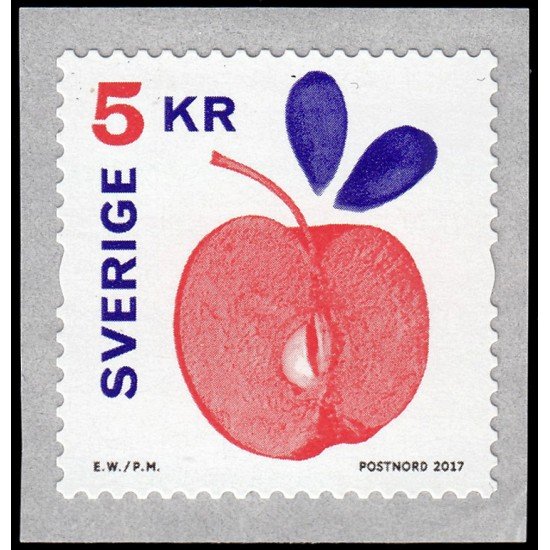 Suecia Sweden 3166 2017 Flora Fruta Manzana Autoadhesivo Suecia Sweden 3166 2017 Flora Fruta Manzana Autoadhesivo
