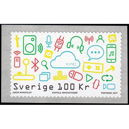 Suecia Sweden 3172 2017 Innovaciones digitales Autoadhesivo Suecia Sweden 3172 2017 Innovaciones digitales Autoadhesivo