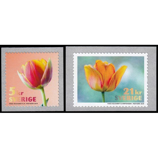 Suecia Sweden 3237/38 2019 Flora Flores Tulipanes Autoadhesivos Suecia Sweden 3237/38 2019 Flora Flores Tulipanes Autoadhesivos
