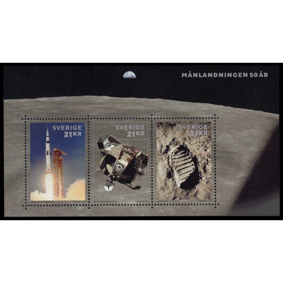 Suecia Sweden F3260 2019 Espacio 50 aniv. de la misión Apolo a la luna MNH Suecia Sweden F3260 2019 Espacio 50 aniv. de la misión Apolo a la luna MNH