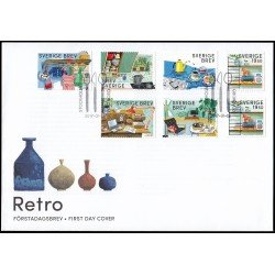 Suecia Sweden SPD FDC 3129/35 2017 Cultura retro Sobre primer día Suecia Sweden SPD FDC 3129/35 2017 Cultura retro Sobre primer día