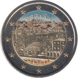 España 2023 2€ euros conm.Color2 Patrimonio Mundial Ciudad Vieja Cáceres España 2023 2€ euros conm.Color2 Patrimonio Mundial Ciudad Vieja Cáceres
