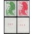 France Francia 2378a/79a 1983 Libertad de Gandon MNH