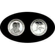 España Spain 1990 2000 ptas Juan Carlos I Barcelona 92 Arquero Plata Ag
