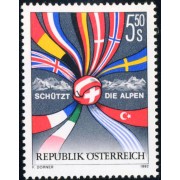 VAR3/S Öesterreich Austria  Nº 1895   1992  Protejed los Alpes Lujo