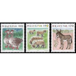 Suiza Switzerland 1491/93 1995 Animales VI MNH Suiza Switzerland 1491/93 1995 Animales VI MNH