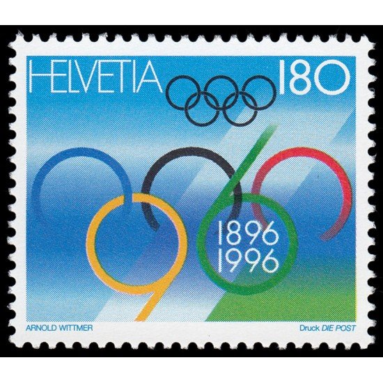 Suiza Switzerland 1511 1996 Centenario de los Juegos Olímpicos MNH Suiza Switzerland 1511 1996 Centenario de los Juegos Olímpicos MNH