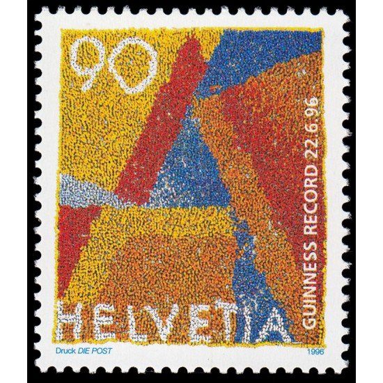 Suiza Switzerland 1512 1996 Record Guinnes MNH Suiza Switzerland 1512 1996 Record Guinnes MNH