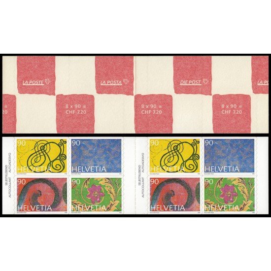 Suiza Switzerland Carnet 1517 1996 Sellos para ocasiones especiales Carnet Autoadhesivos Suiza Switzerland Carnet 1517 1996 Sellos para ocasiones especiales Carnet Autoadhesivos