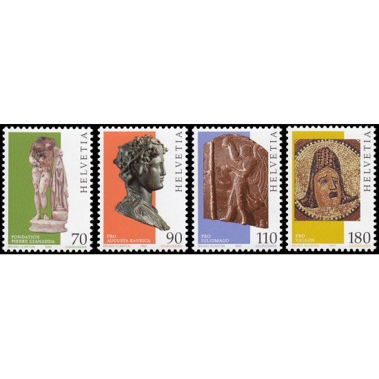 Suiza Switzerland 1533/36 1997 Arte galorromano MNH Suiza Switzerland 1533/36 1997 Arte galorromano MNH