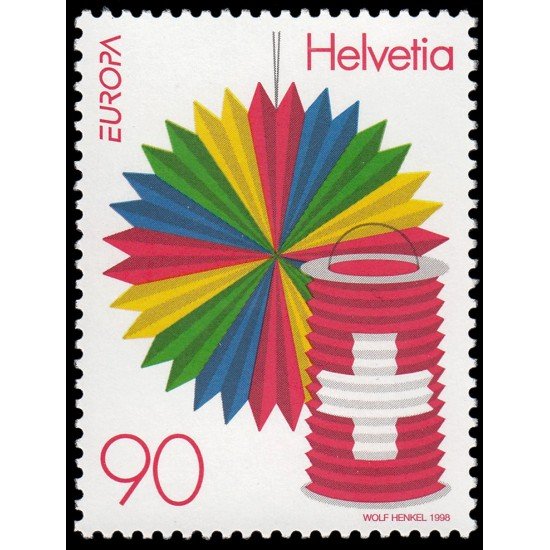 Suiza Switzerland 1582 1998 Europa Festivales nacionales MNH Suiza Switzerland 1582 1998 Europa Festivales nacionales MNH