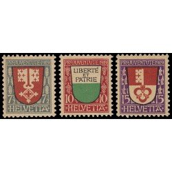 Suiza Switzerland 173/75 1919 Pro Juventud MNH Suiza Switzerland 173/75 1919 Pro Juventud MNH